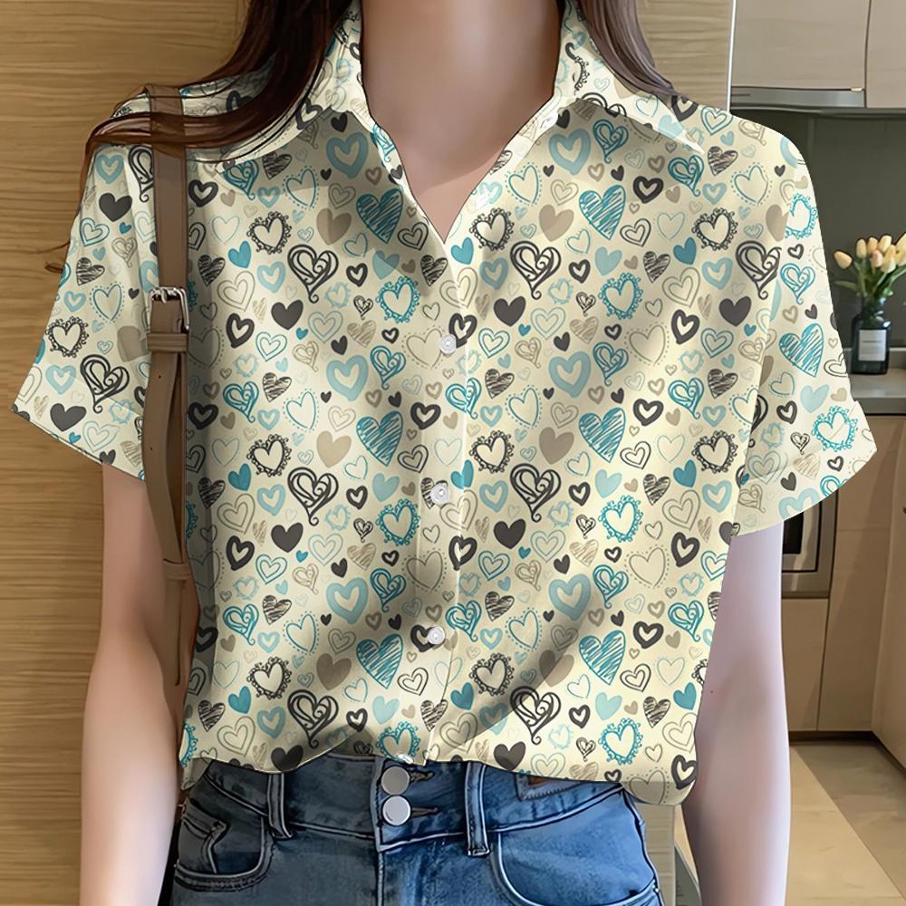 Women's European Hawaiian Beach Shirt – Loose-Fit Summer Vacation Top | NYLIXA Resort wear