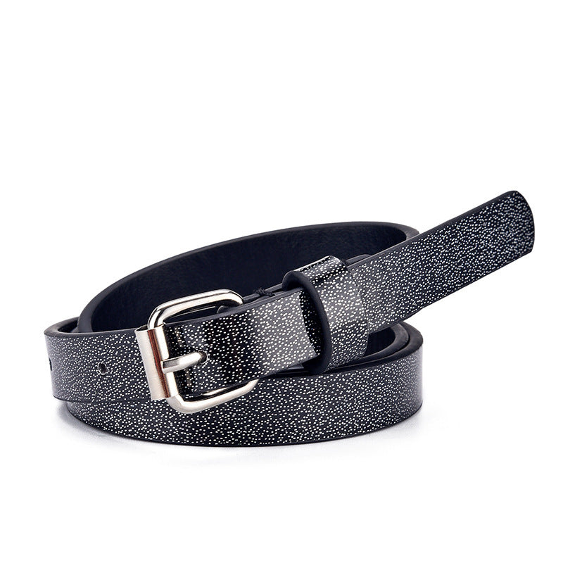 Ladies Kids Belts Heart Glitter Jeans Cropped