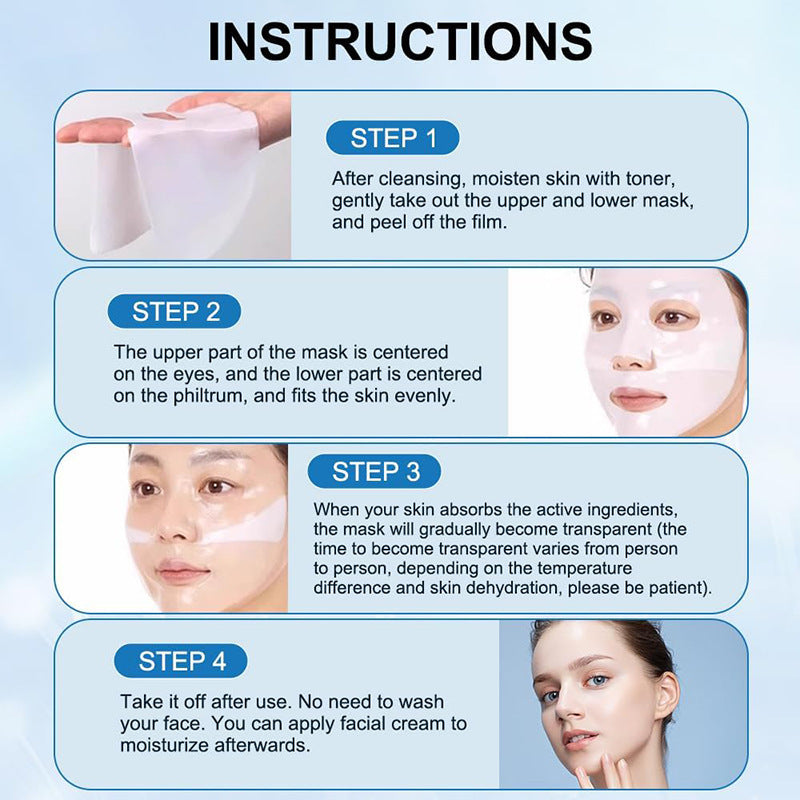 Deep Collagen Overnight Facial Sheet Mask – Low Molecular Collagen Hydration & Firming