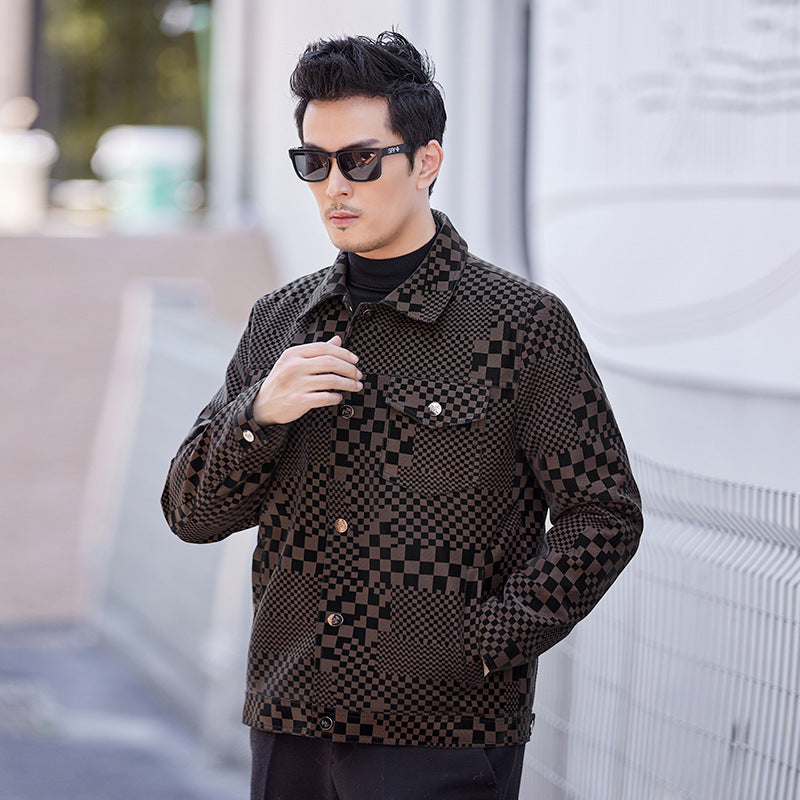 Men's Loose Fit Solid Color Coat – All-Season Comfort & Style