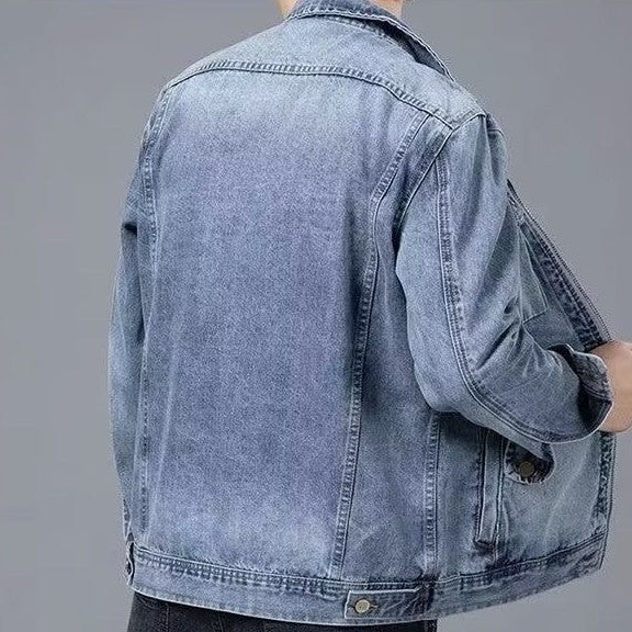 Men’s Slim-Fit Retro Korean Casual Jacket – Trendy Handsome Style Outerwear