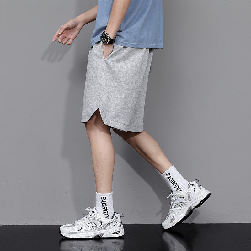 Men’s Summer Solid‑Color Five‑Point Basketball & Beach Shorts – Lightweight, Quick‑Dry & Sporty Casual