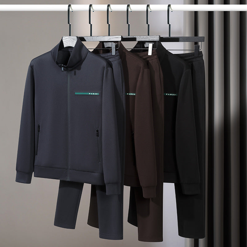 Men’s High-End Two-Piece Long Sleeve Tracksuit – Stylish Casual Sportswear Set