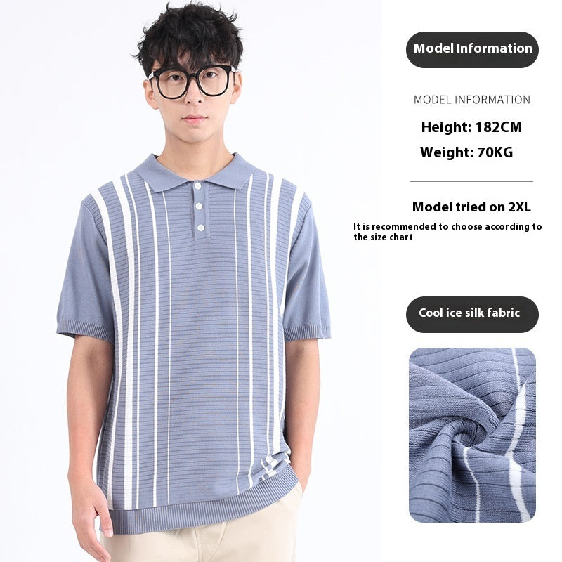 EALMOCN® Cool Ice Silk Polo Shirt – Summer Style Redefined