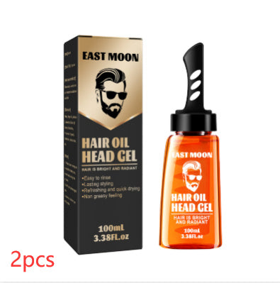 Men's Hair Wax Moisturizing Long-lasting Comb And Styling