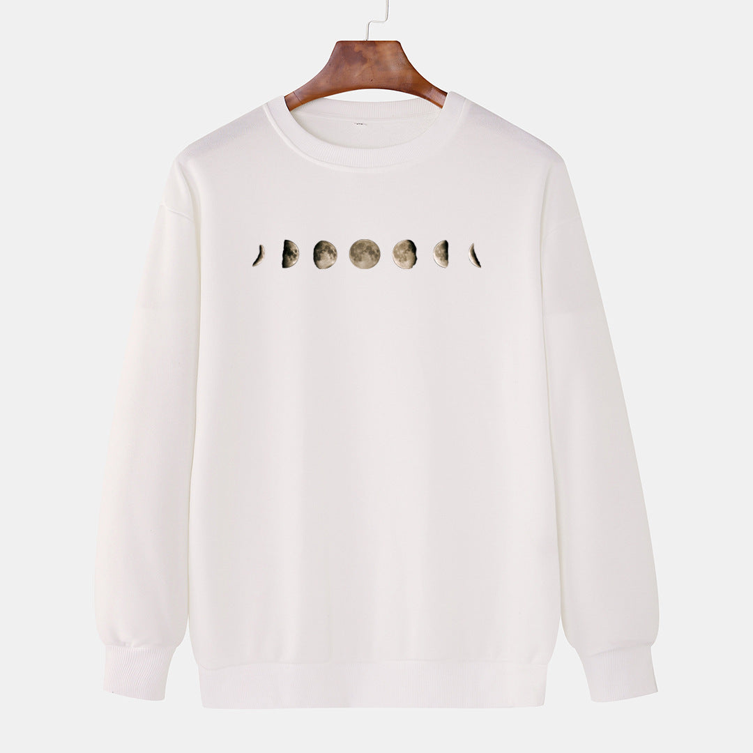 Classic Round Neck Men's Leisure Pullover Printed Sweaters Menswear