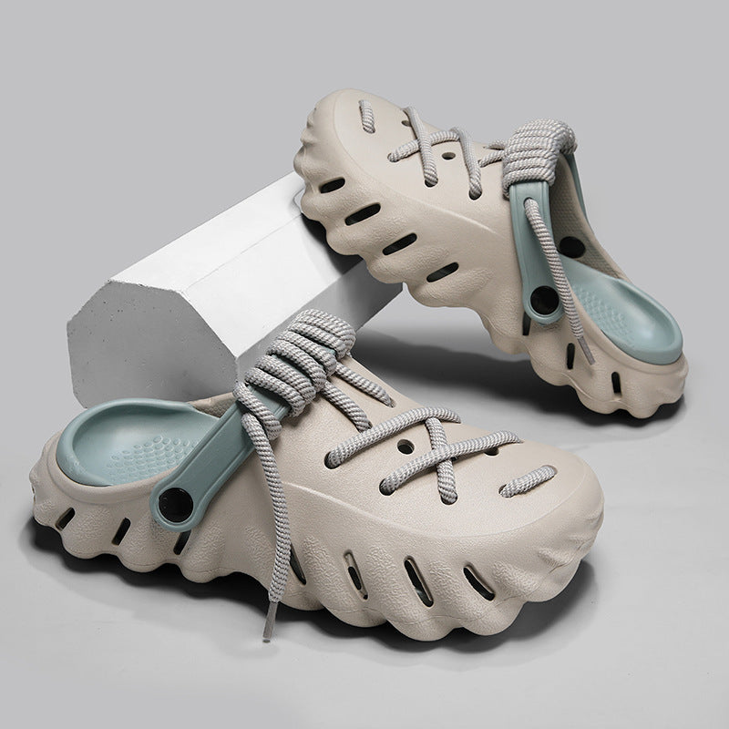 Hole Shoes Men's Summer Outdoor Non-slip xShit Feeling Beach Outdoor Sports Driving Dual-use