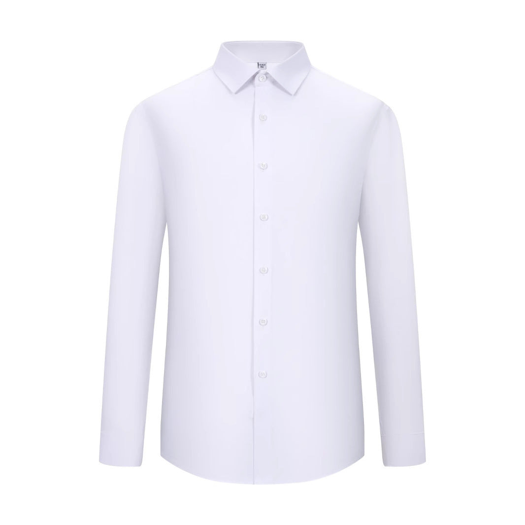 Men’s Three-Proof Bamboo Fiber Long-Sleeve Shirt – Water, Oil & Stain Resistant
