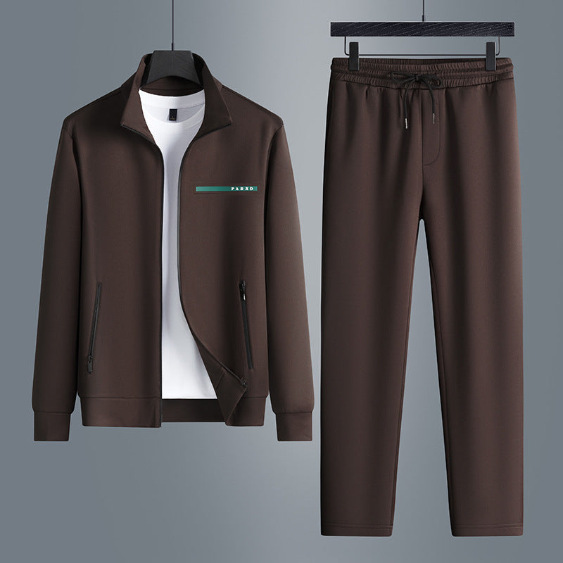 Men’s High-End Two-Piece Long Sleeve Tracksuit – Stylish Casual Sportswear Set