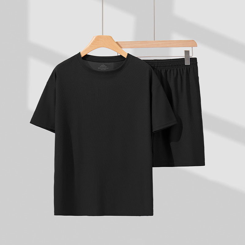 Unisex Summer Casual Two-Piece Set – Short-Sleeve Shirt & Shorts Loungewear