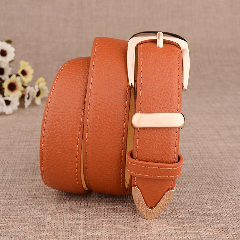 Women's Paint Alloy Buckle Pant Belt