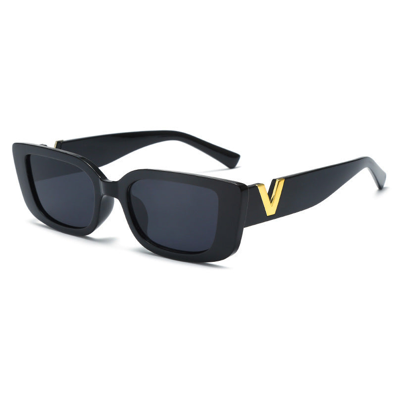 Square-rimmed Glasses White Frame Sunglasses
