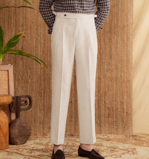 Men's Naples High Waist Straight Casual Pants – Versatile All-Matching Commuter Style | NYLIXA