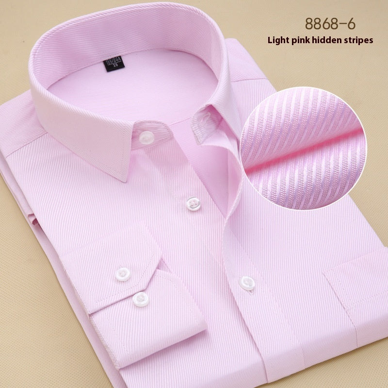 Men’s Slim-Fit Long-Sleeve Black Business Shirt – Modern Elegance