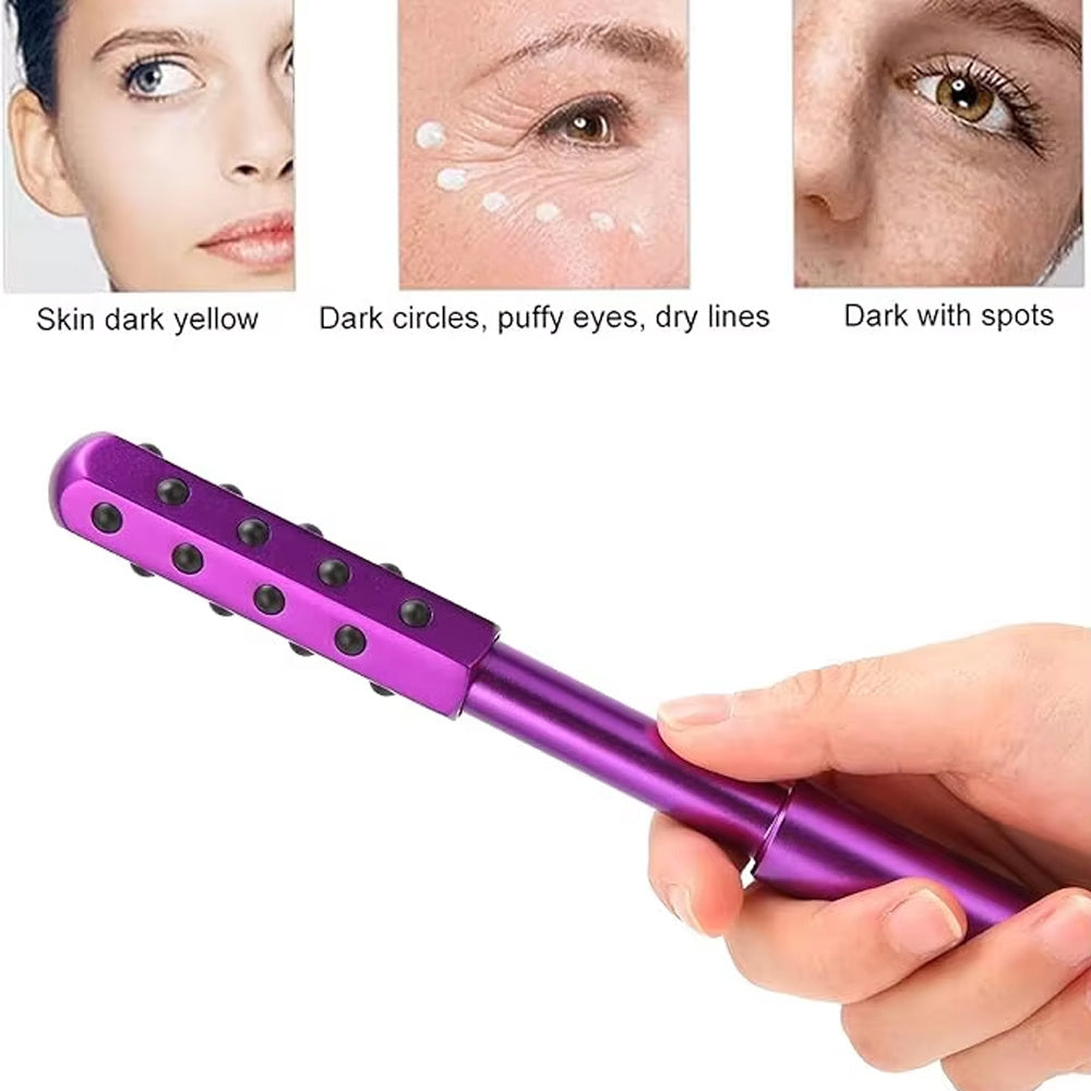 30‑Stone Germanium Beauty Stick Facial Roller – Anti‑Wrinkle Face Lift & Lymph‑Drainage Massage Wand