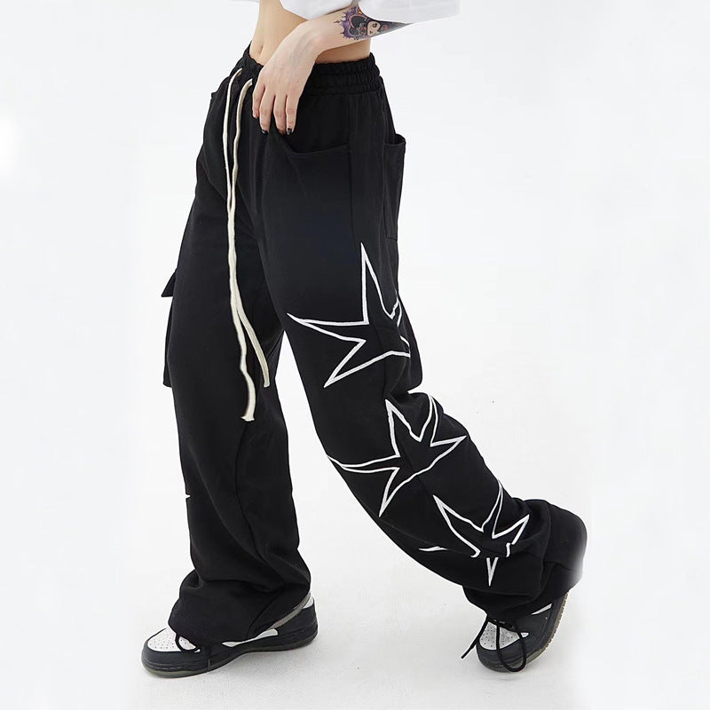 Street Five-star Wide Leg Pants Male