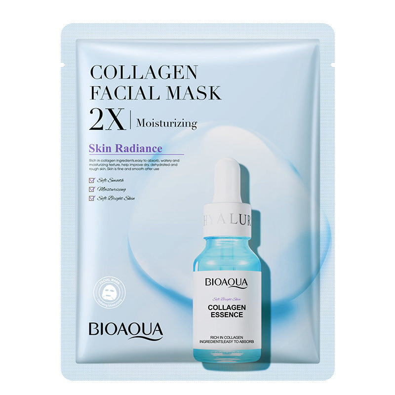 Collagen Face Mask – Moisturizing & Firming Sheet Mask with Hyaluronic Acid