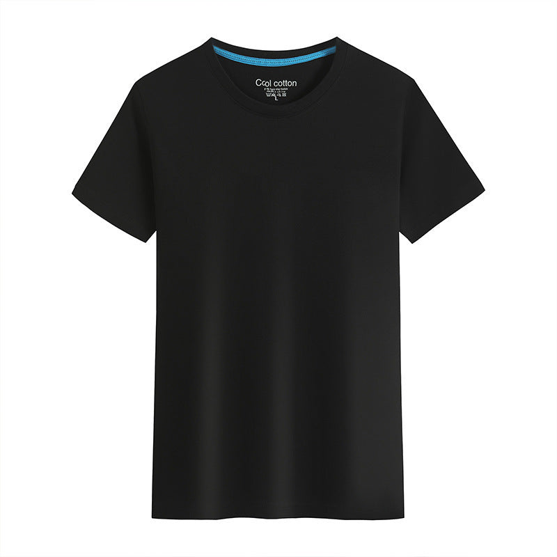 Men's And Women's Same Summer Pure Cotton Round Neck T-shirt