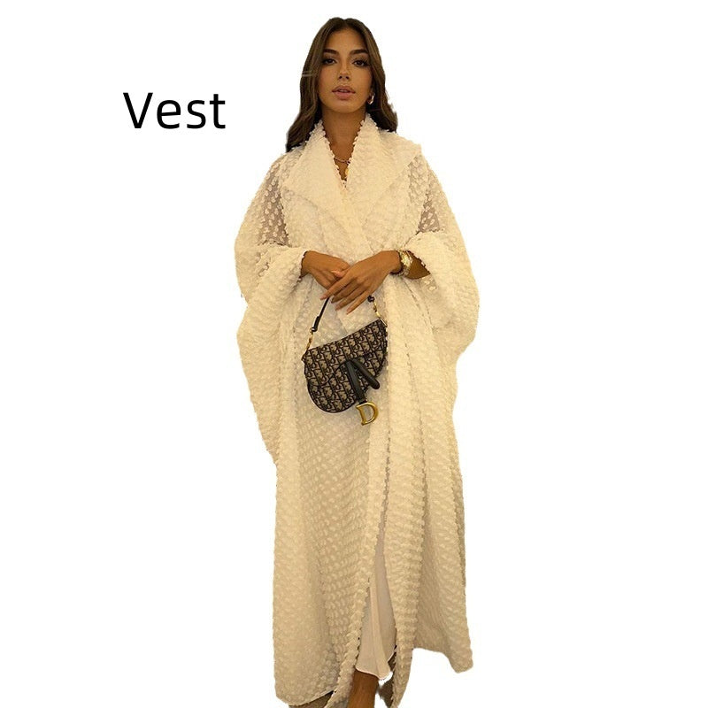 Women's Simple Middle East Batwing Sleeve Robe