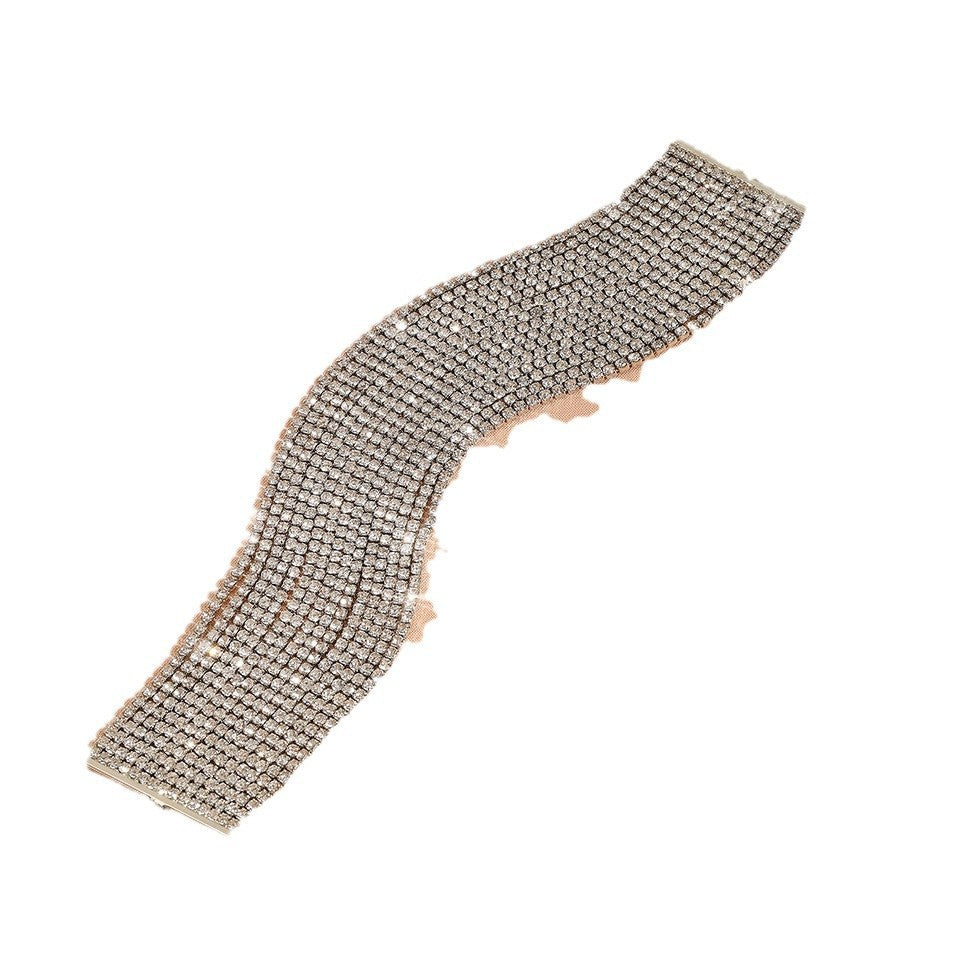 Fashion Grandeur Personality Multi-layer Rhinestone Chain Bracelet