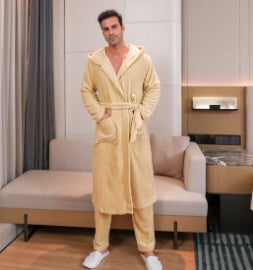 Men's Fibre Velvet Gown Set
