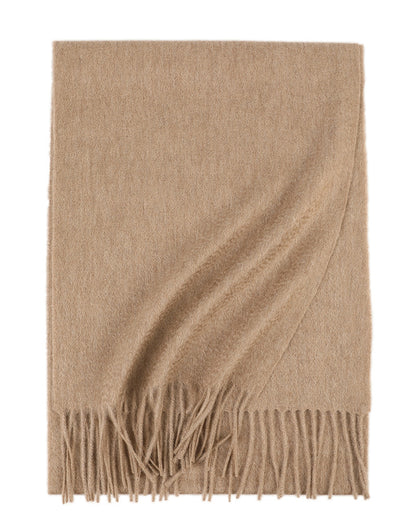 Water Ripple Pure Color Cashmere Warm Scarf
