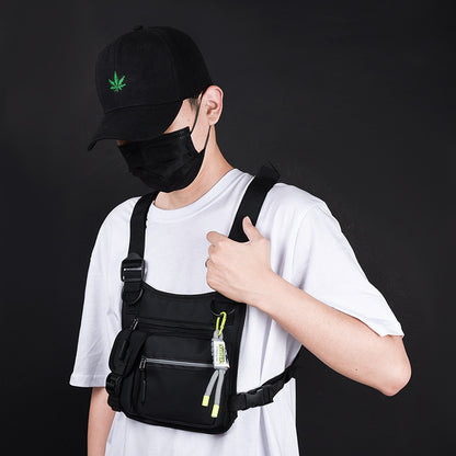 Workwear Functional Vest Chest Bag Reflective