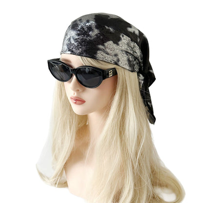 Liquid Silver Toe Cap Headscarf Y2g Square Scarf Wrapped Chest