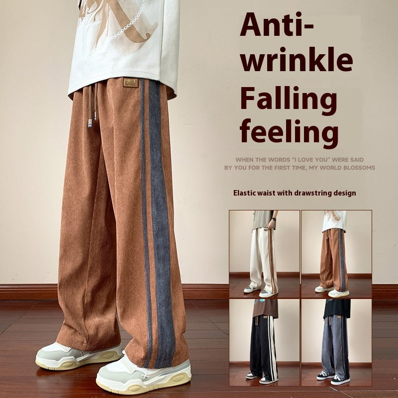Loose Corduroy Trousers for Men – Winter Leisure Fashion Pants by NYLIXA