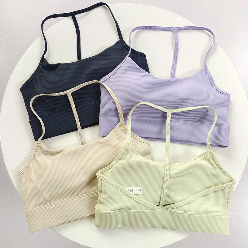 Women's Ribbed Nylon Sports Bra – Gloss Finish | No Steel Ring