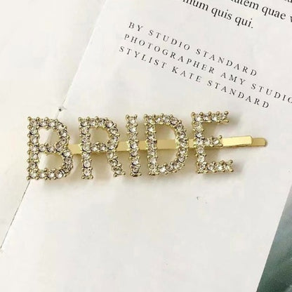 Fashion girls silver plated English alphabet clips trend hair accessories side clips hairpin
