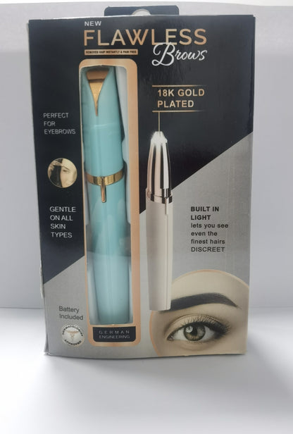 Mini Electric Eyebrow Trimmer Pen – Painless LED Lipstick Hair Remover for Face & Brows