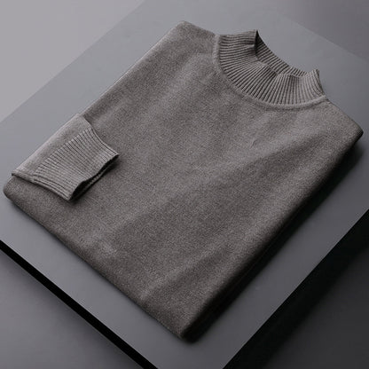 Long Sleeve Sweater Men's Autumn And Winter Thermal Head Cover Half Turtleneck