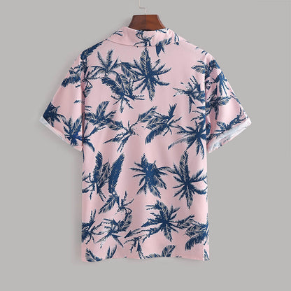 Men's Floral Print Co-ord Set – Summer Beach Shirt & Shorts Outfit, Vacation Style