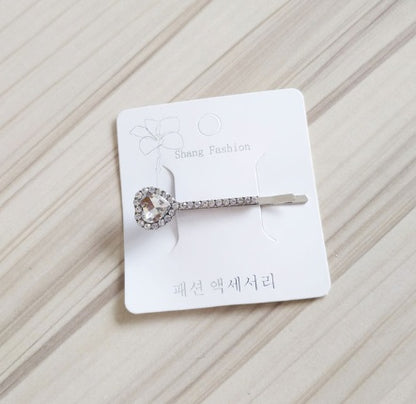 Fashion girls silver plated English alphabet clips trend hair accessories side clips hairpin