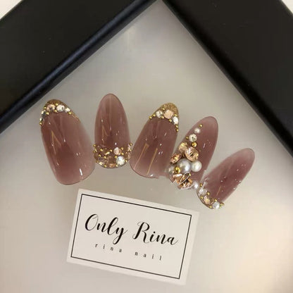 Handmade Manicure Finished Bride Wear