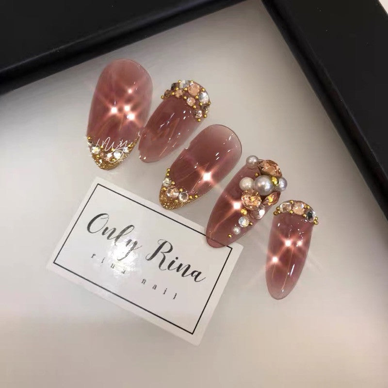 Handmade Manicure Finished Bride Wear