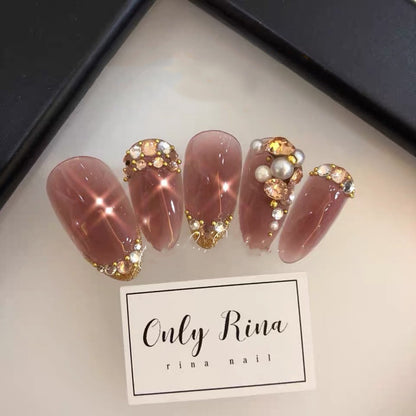 Handmade Manicure Finished Bride Wear