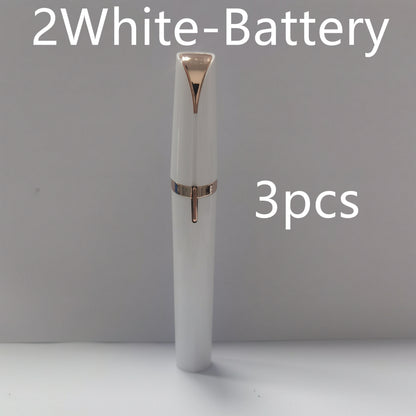 Mini Electric Eyebrow Trimmer Pen – Painless LED Lipstick Hair Remover for Face & Brows