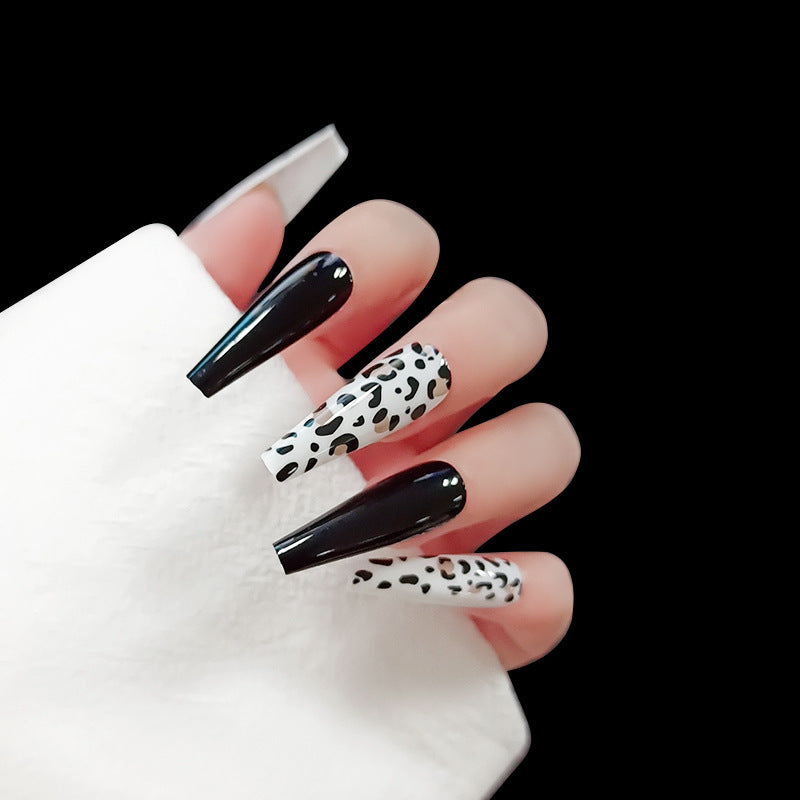 Long Ballet Nails With Flat And Pointed Water Droplets Fake Nails