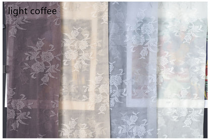 Retro Lace Rose Flower Embroidery Ultra-Thin Dark PatternFemale Summer Sweet Court Lolita White StockingsPantyhose