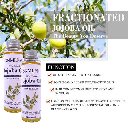 Premium Cold‑Pressed Jojoba Massage Oil – Deep Moisture for Body & Face