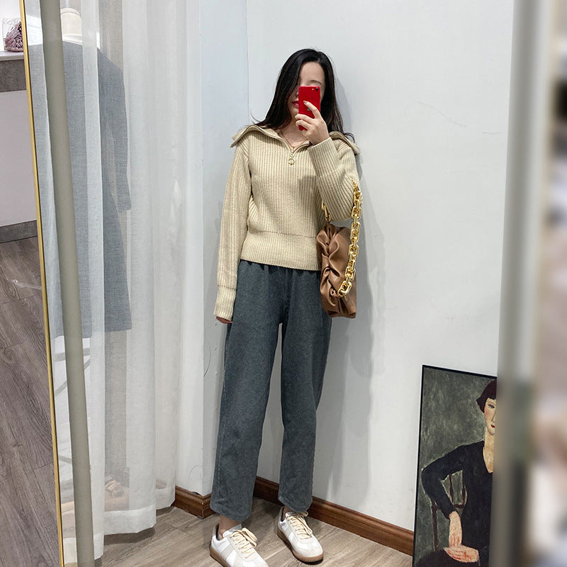 Loose pullover casual bottoming shirt