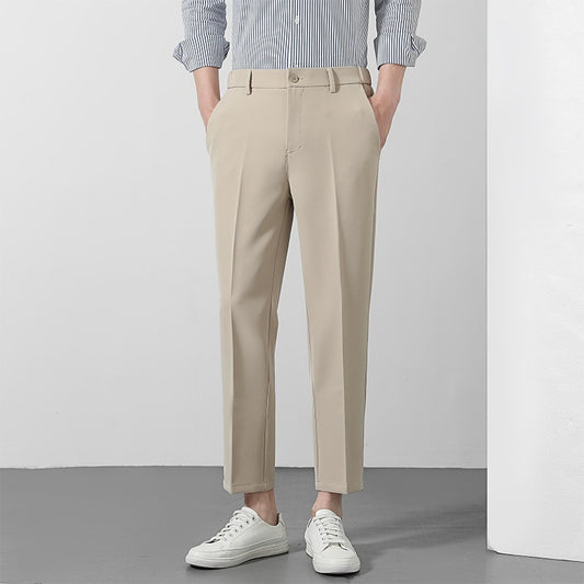 Men’s 9/10 Length Straight Suit Pants – Casual Smart-Fit Trousers for Modern Style | NYLIXA