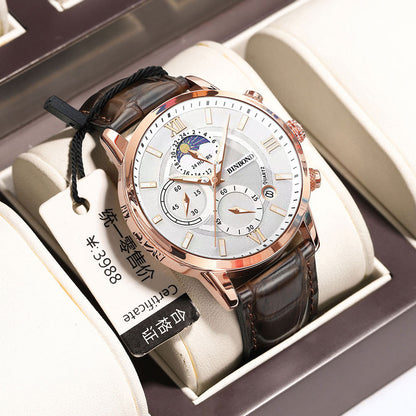 BINBOND Men’s Luxury Chronograph Watch – Elegance in Every Second