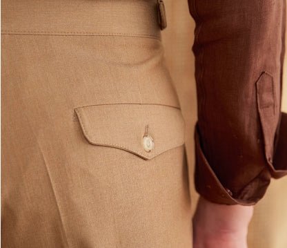 Men's Naples High Waist Straight Casual Pants – Versatile All-Matching Commuter Style | NYLIXA