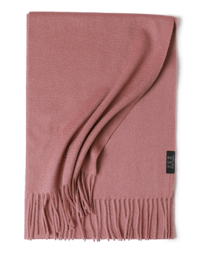 Water Ripple Pure Color Cashmere Warm Scarf