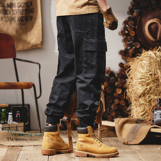 Men's Heavy-Duty Straight Fit Cargo Pants – Rugged Outdoor Streetwear