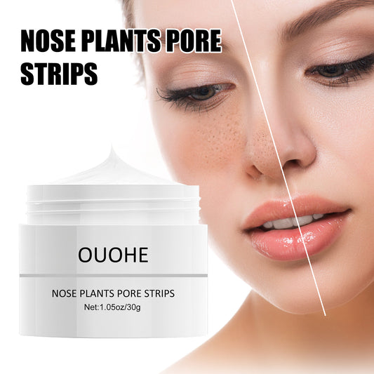 OUHOE Strawberry Peel‑Off Nose Mask – Deep Cleansing & Pore Tightening Blackhead Remover