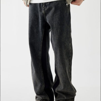 WEILA High-Street Loose Fit Straight Jeans – American Streetwear Essential